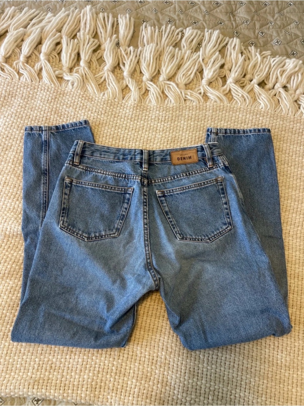 Sezane ‘Brut Sexy’ Straight Leg Light Blue Denim Jeans - Size 29 / US 6 - Picture 7 of 11